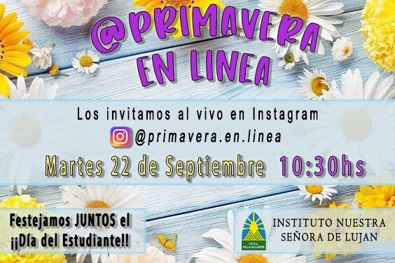 Día del estudiante: invitación al festejo