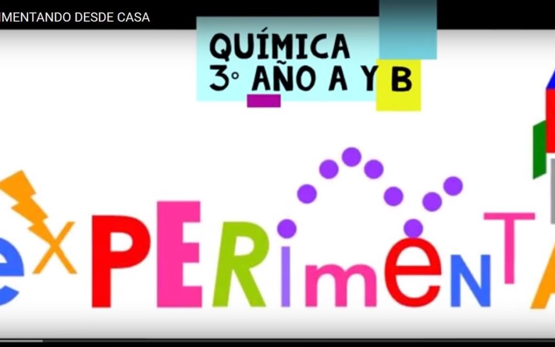 Estudiamos desde casa: Química, Tercer año