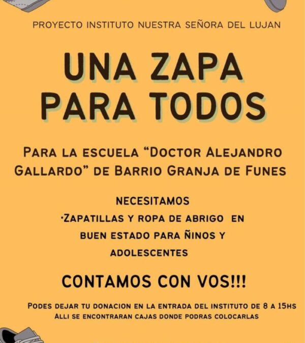 Campaña solidaria “Una Zapa para Todos”